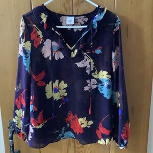 Cabi sheer layered blouse